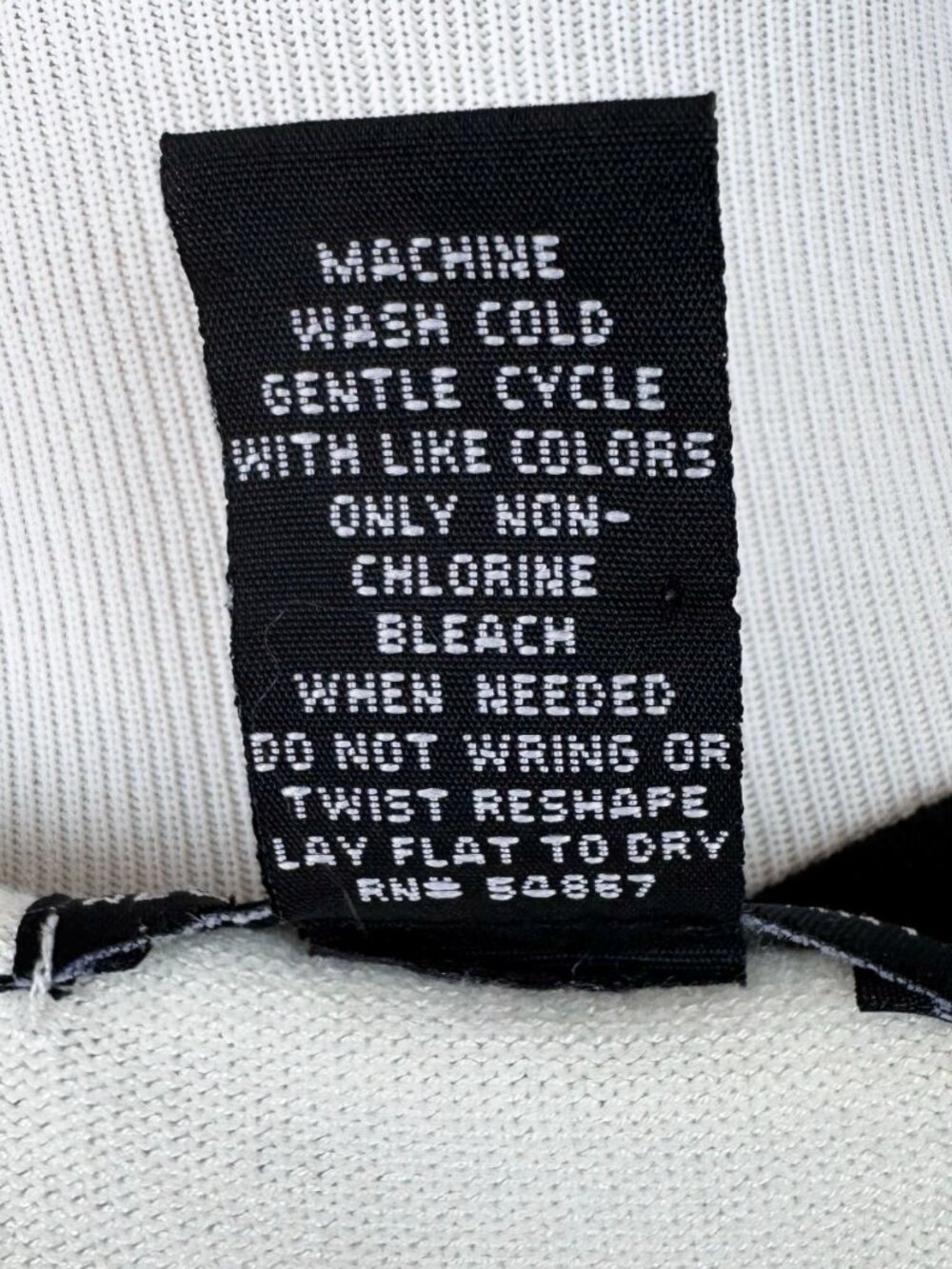 New York & Company Womens 3/4 Sleeve Knit Sweater XS Cream Black Trim Bow Top - Picture 7 of 7
